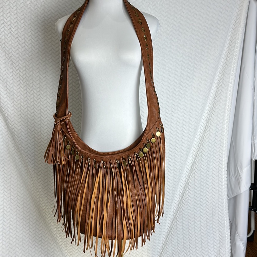 NWT boho bag with fringe.